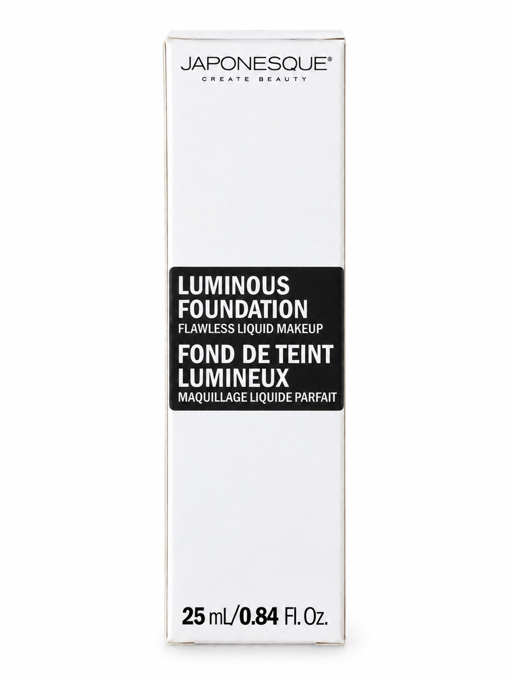 Japonesque Luminous Foundation 01 Fair Porcelain.84 Fl Oz. NIB